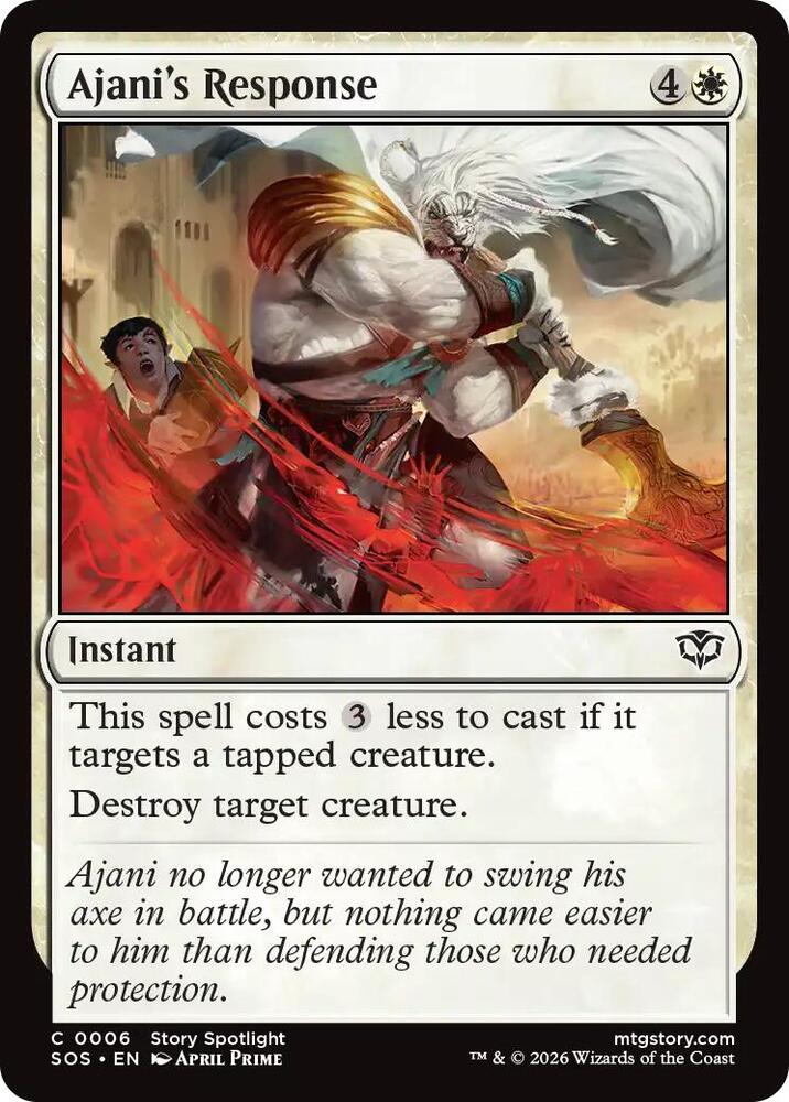 Ajani's Response 6 (Secrets of Strixhaven)  - Foil | Good Games Adelaide SA
