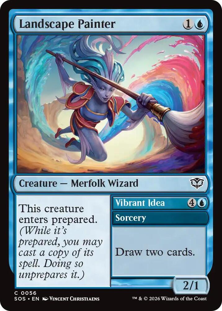 Landscape Painter // Vibrant Idea 56 (Secrets of Strixhaven)  - Foil | Good Games Adelaide SA