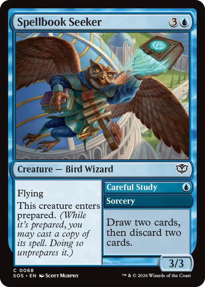 Spellbook Seeker // Careful Study 68 (Secrets of Strixhaven)  - Foil | Good Games Adelaide SA