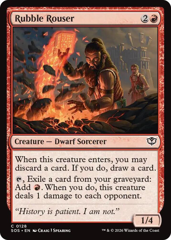 Rubble Rouser 128 (Secrets of Strixhaven)  - Foil | Good Games Adelaide SA