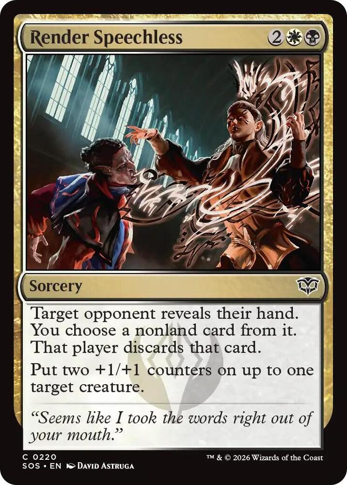 Render Speechless 220 (Secrets of Strixhaven)  - Foil | Good Games Adelaide SA