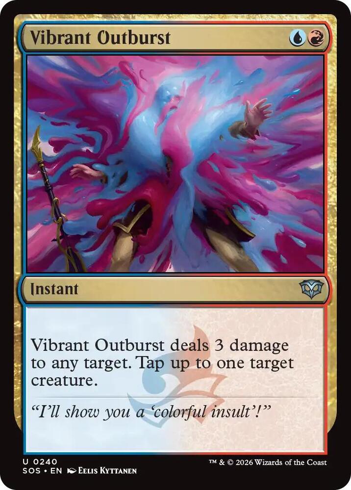 Vibrant Outburst 240 (Secrets of Strixhaven)  - Foil | Good Games Adelaide SA