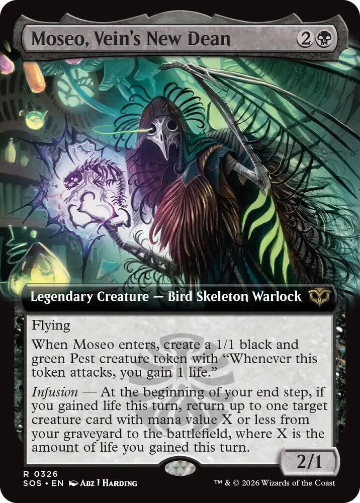 Moseo Veins New Dean Extended Art 326 (Secrets of Strixhaven)  - Foil | Good Games Adelaide SA