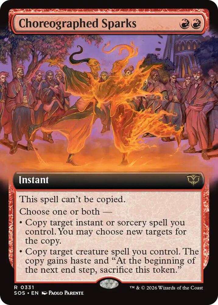 Choreographed Sparks Extended Art 331 (Secrets of Strixhaven)  | Good Games Adelaide SA