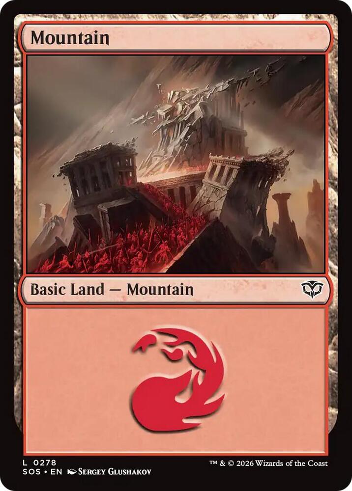 Mountain 278 (Secrets of Strixhaven)  - Foil | Good Games Adelaide SA