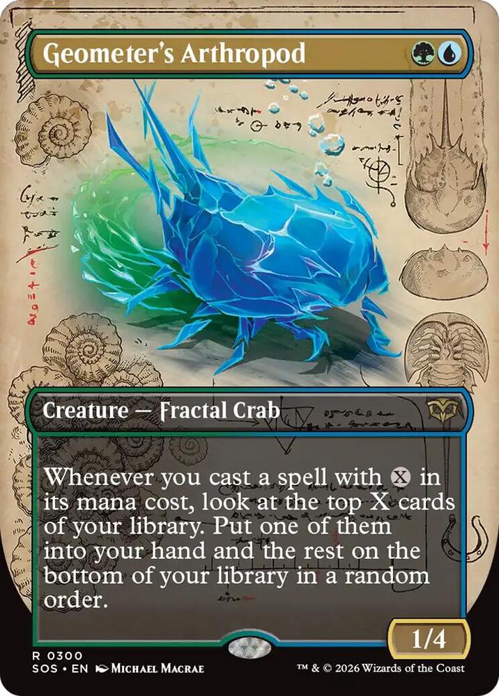 Geometers Arthropod Borderless 300 (Secrets of Strixhaven)  - Foil | Good Games Adelaide SA