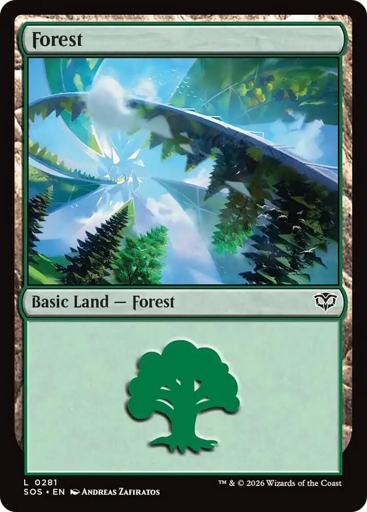 Forest 281 (Secrets of Strixhaven)  - Foil | Good Games Adelaide SA