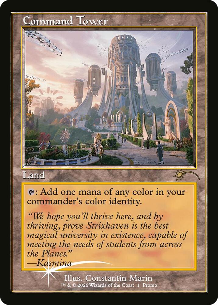 Command Tower Strixhaven Omens of Chaos 2026-01 (Media Promos)  - Foil | Good Games Adelaide SA