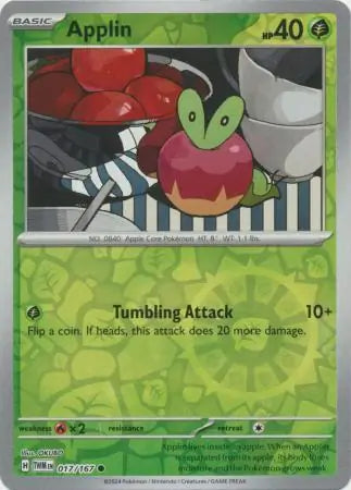 Applin 017/167 (SV06: Twilight Masquerade)  - Reverse Holofoil | Good Games Adelaide SA