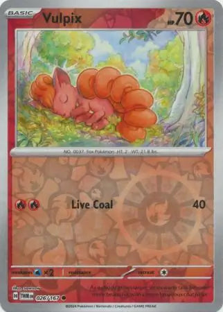Vulpix 026/167 (SV06: Twilight Masquerade)  - Reverse Holofoil | Good Games Adelaide SA