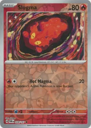 Slugma 028/167 (SV06: Twilight Masquerade)  - Reverse Holofoil | Good Games Adelaide SA