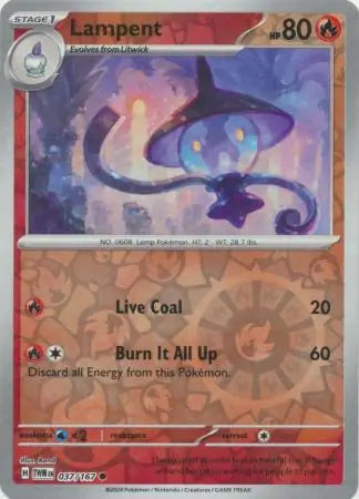 Lampent 037/167 (SV06: Twilight Masquerade)  - Reverse Holofoil | Good Games Adelaide SA