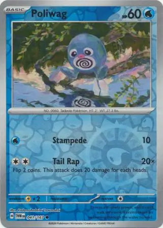 Poliwag 041/167 (SV06: Twilight Masquerade)  - Reverse Holofoil | Good Games Adelaide SA