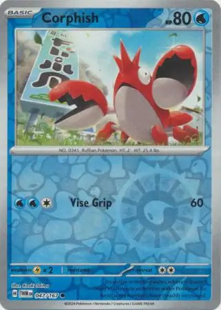 Corphish 047/167 (SV06: Twilight Masquerade)  - Reverse Holofoil | Good Games Adelaide SA
