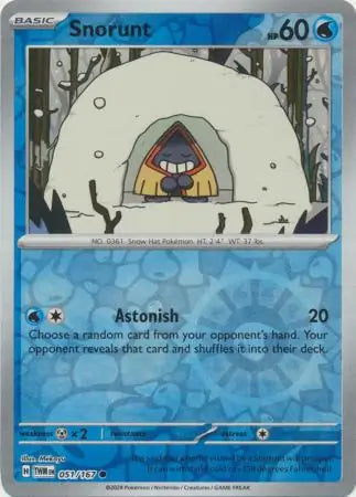 Snorunt 051/167 (SV06: Twilight Masquerade)  - Reverse Holofoil | Good Games Adelaide SA