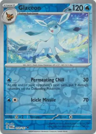 Glaceon 054/167 (SV06: Twilight Masquerade)  - Reverse Holofoil | Good Games Adelaide SA