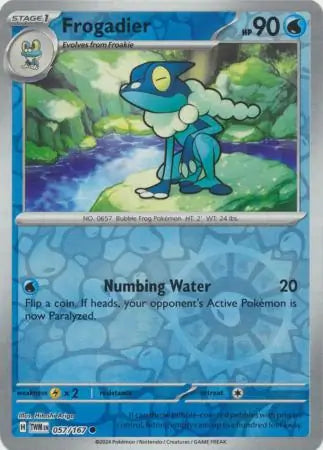 Frogadier 057/167 (SV06: Twilight Masquerade)  - Reverse Holofoil | Good Games Adelaide SA