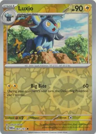 Luxio 067/167 (SV06: Twilight Masquerade)  - Reverse Holofoil | Good Games Adelaide SA