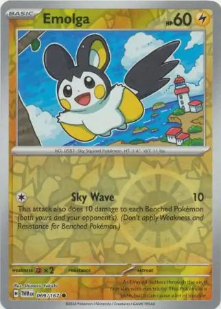 Emolga 069/167 (SV06: Twilight Masquerade)  - Reverse Holofoil | Good Games Adelaide SA