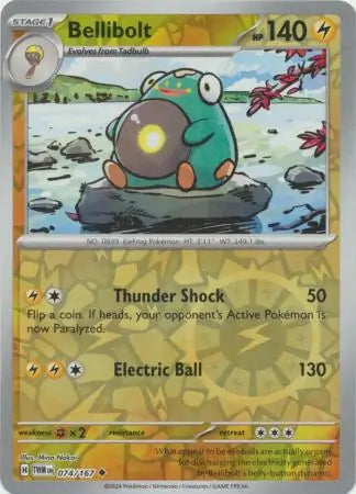 Bellibolt 074/167 (SV06: Twilight Masquerade)  - Reverse Holofoil | Good Games Adelaide SA