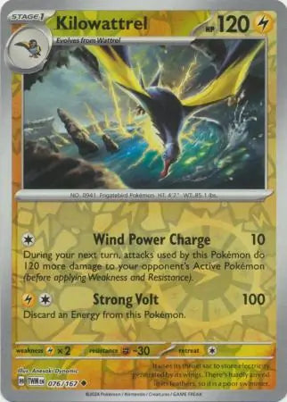 Kilowattrel 076/167 (SV06: Twilight Masquerade)  - Reverse Holofoil | Good Games Adelaide SA