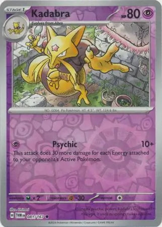 Kadabra 081/167 (SV06: Twilight Masquerade)  - Reverse Holofoil | Good Games Adelaide SA