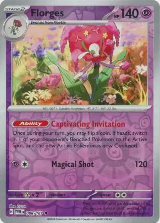 Florges 088/167 (SV06: Twilight Masquerade)  - Reverse Holofoil | Good Games Adelaide SA