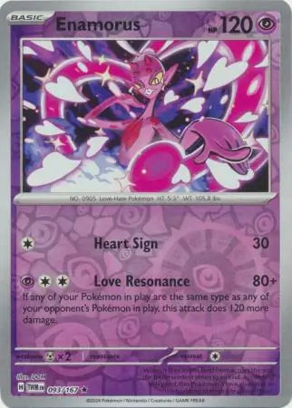 Enamorus 093/167 (SV06: Twilight Masquerade)  - Reverse Holofoil | Good Games Adelaide SA