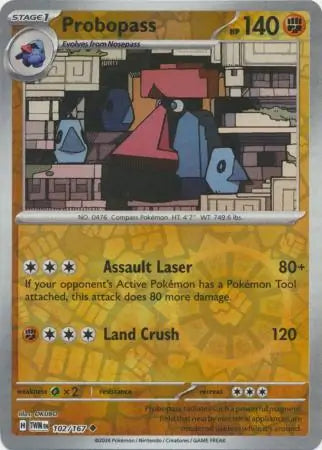 Probopass 102/167 (SV06: Twilight Masquerade)  - Reverse Holofoil | Good Games Adelaide SA