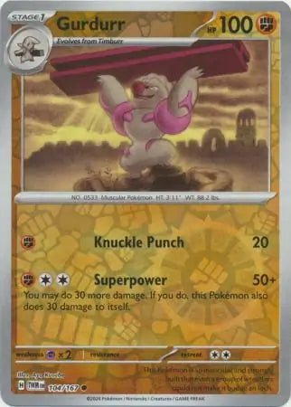 Gurdurr 104/167 (SV06: Twilight Masquerade)  - Reverse Holofoil | Good Games Adelaide SA