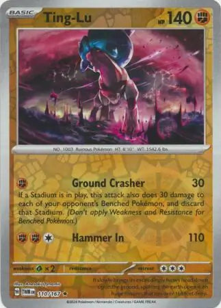 Ting Lu 110/167 (SV06: Twilight Masquerade)  - Reverse Holofoil | Good Games Adelaide SA