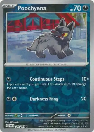 Poochyena 113/167 (SV06: Twilight Masquerade)  - Reverse Holofoil | Good Games Adelaide SA