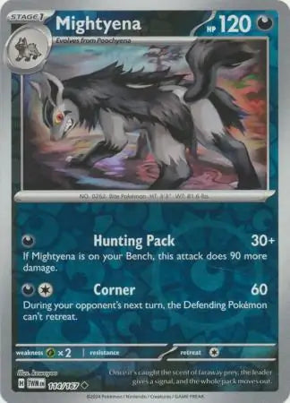 Mightyena 114/167 (SV06: Twilight Masquerade)  - Reverse Holofoil | Good Games Adelaide SA
