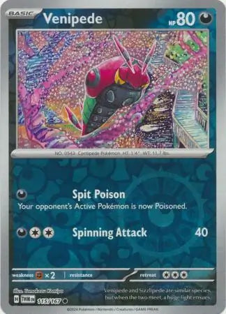 Venipede 115/167 (SV06: Twilight Masquerade)  - Reverse Holofoil | Good Games Adelaide SA