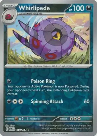 Whirlipede 116/167 (SV06: Twilight Masquerade)  - Reverse Holofoil | Good Games Adelaide SA