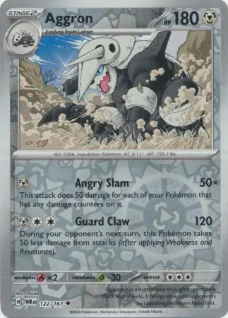 Aggron 122/167 (SV06: Twilight Masquerade)  - Reverse Holofoil | Good Games Adelaide SA