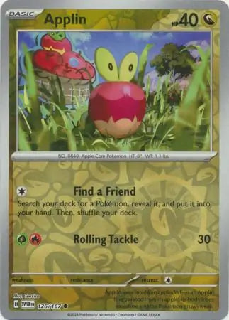 Applin 126/167 (SV06: Twilight Masquerade)  - Reverse Holofoil | Good Games Adelaide SA