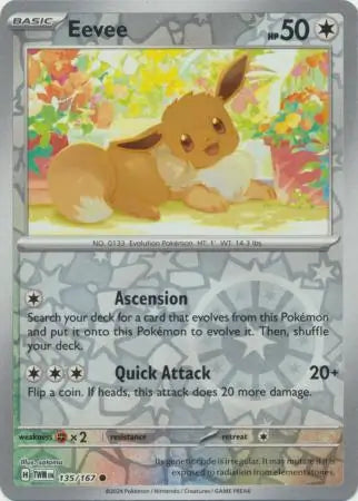 Eevee 135/167 (SV06: Twilight Masquerade)  - Reverse Holofoil | Good Games Adelaide SA