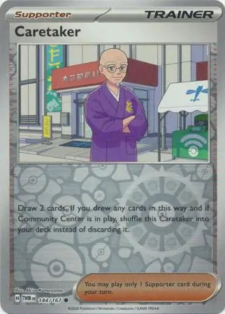 Caretaker 144/167 (SV06: Twilight Masquerade)  - Reverse Holofoil | Good Games Adelaide SA