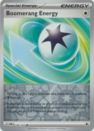 Boomerang Energy 166/167 (SV06: Twilight Masquerade)  - Reverse Holofoil | Good Games Adelaide SA