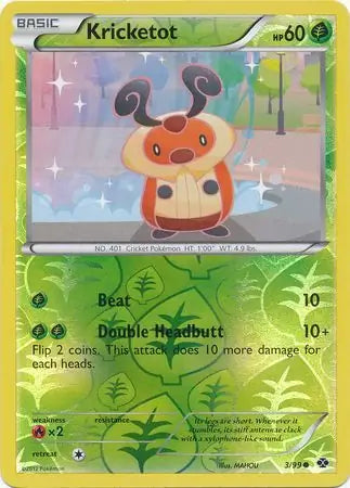 Kricketot 3/99 (Next Destinies)  - Reverse Holofoil | Good Games Adelaide SA