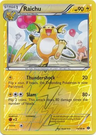 Raichu 40/99 (Next Destinies)  - Reverse Holofoil | Good Games Adelaide SA