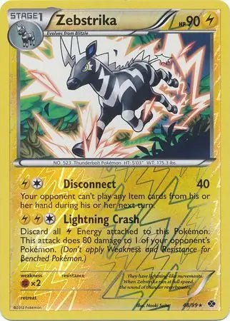 Zebstrika 48/99 (Next Destinies)  - Reverse Holofoil | Good Games Adelaide SA