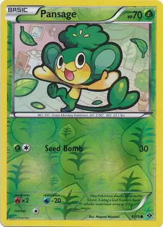 Pansage 6/99 (Next Destinies)  - Reverse Holofoil | Good Games Adelaide SA