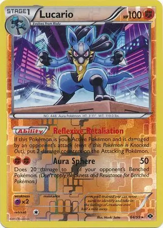 Lucario 64/99 (Next Destinies)  - Reverse Holofoil | Good Games Adelaide SA