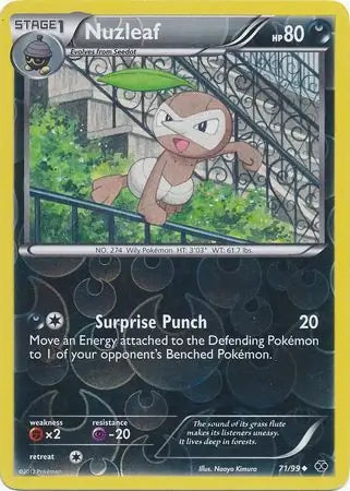 Nuzleaf 71/99 (Next Destinies)  - Reverse Holofoil | Good Games Adelaide SA