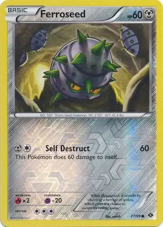 Ferroseed 77/99 (Next Destinies)  - Reverse Holofoil | Good Games Adelaide SA