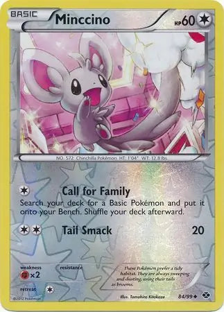 Minccino 84/99 (Next Destinies)  - Reverse Holofoil | Good Games Adelaide SA