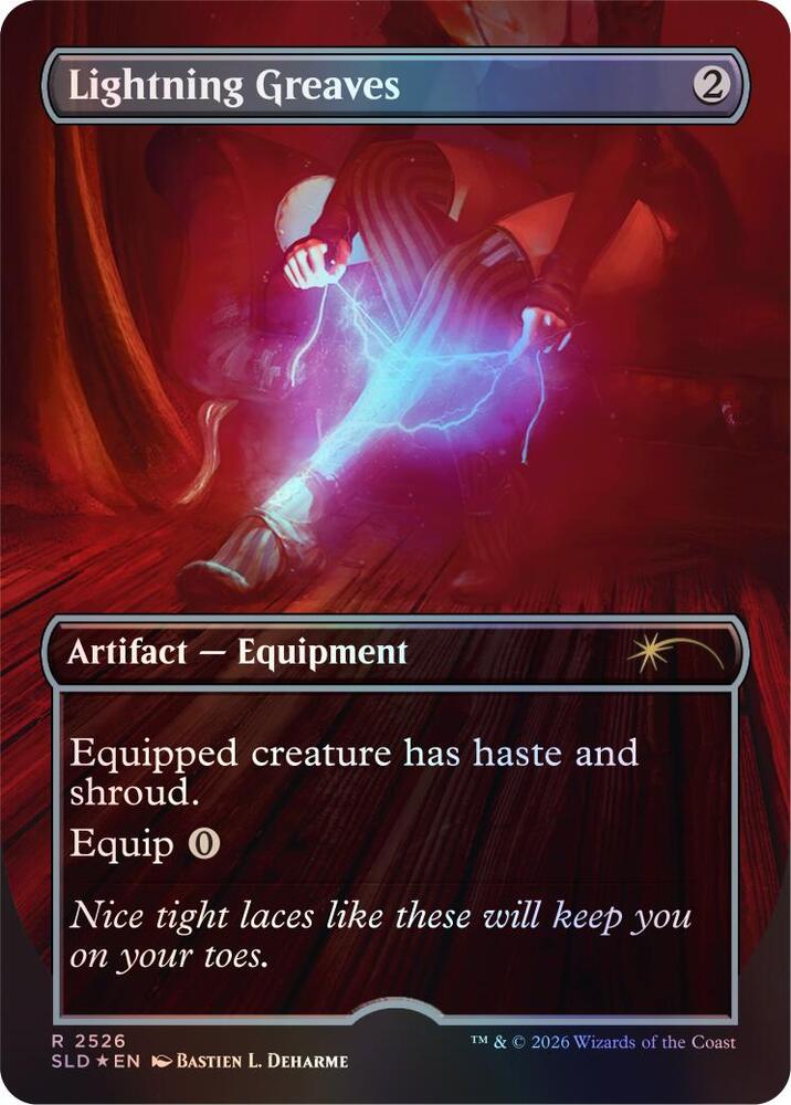 Lightning Greaves 2526 2526 (Secret Lair Drop Series)  - Foil | Good Games Adelaide SA