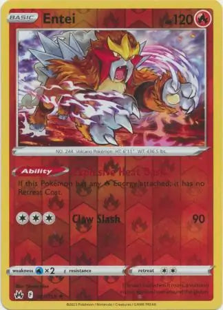 Entei 021/159 (Crown Zenith)  - Reverse Holofoil | Good Games Adelaide SA